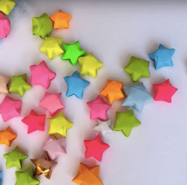 estrellas de origami