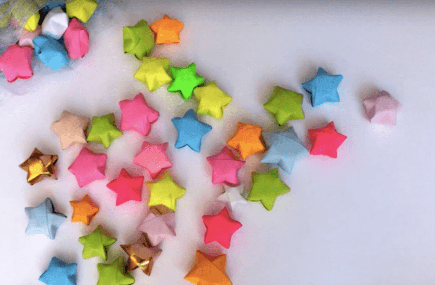 estrellas de origami