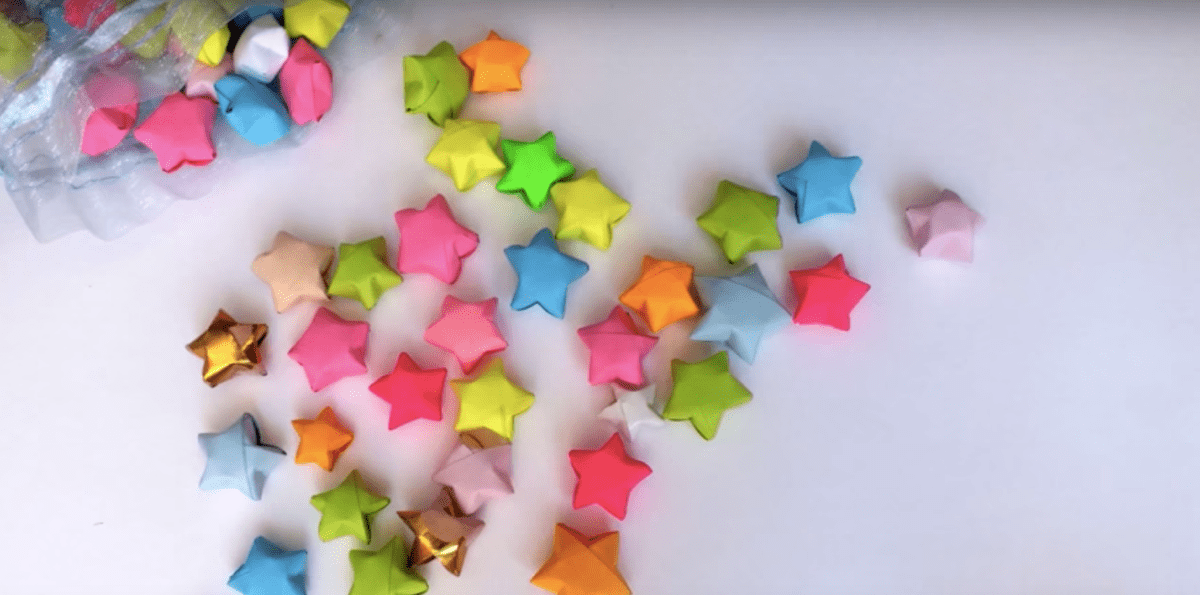 Estrellas de origami y otras figuras para decir adiós al estrés