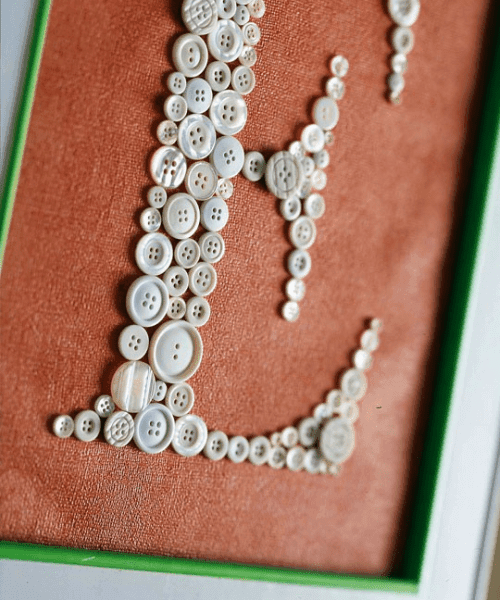 Cómo hacer cuadros con botones