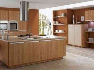 cocina de madera moderna