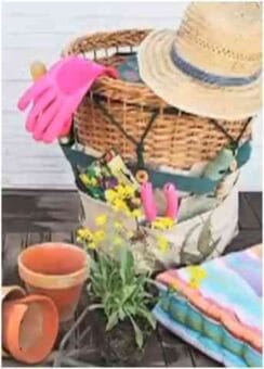 cesta de jardinería