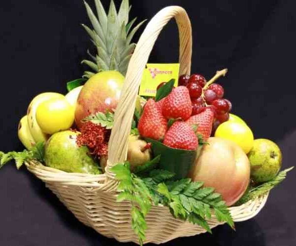 Como hacer canastas de fruta