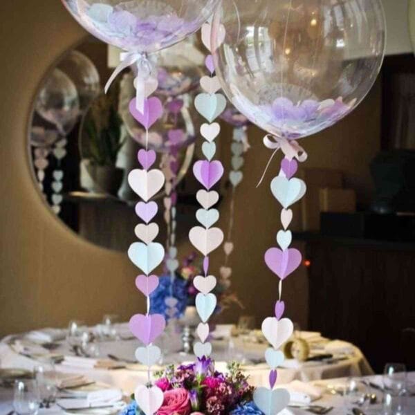centro de mesa con globos