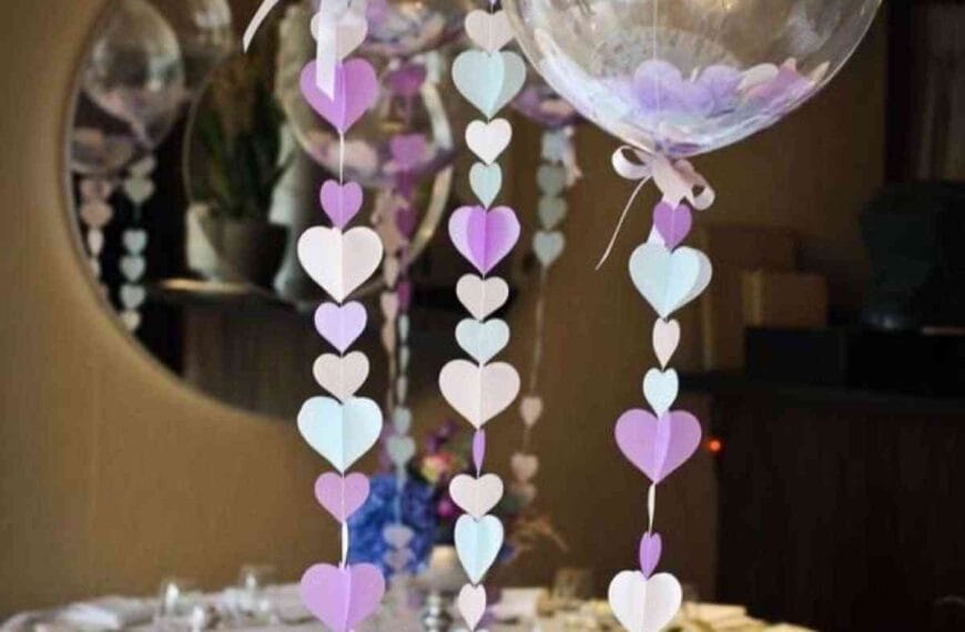 centro de mesa con globos