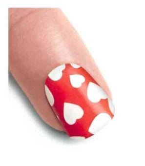 uñas decoradas san valentin