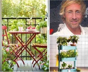 Lorenzo Meazza nos ayuda con la decoracion del balcon de Paula