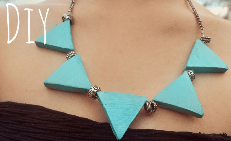 Collar geométrico DIY