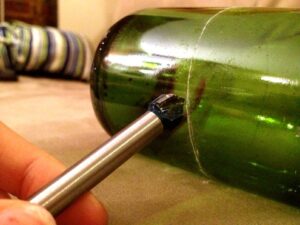 botellas de vidrio