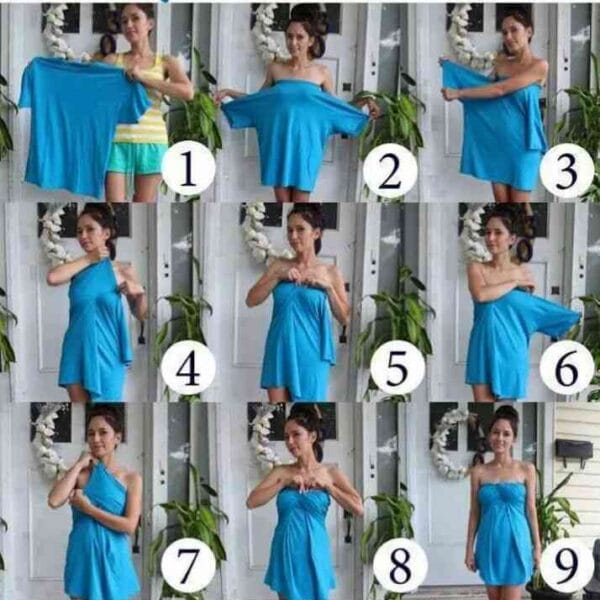 tutorial para hacer un vestido de una camiseta