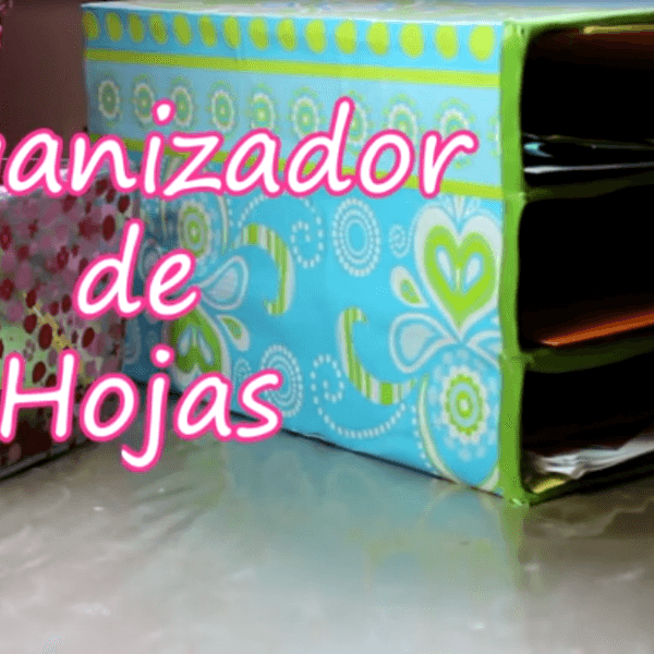 DIY: cómo hacer un organizador de hojas original con cajas de cereales