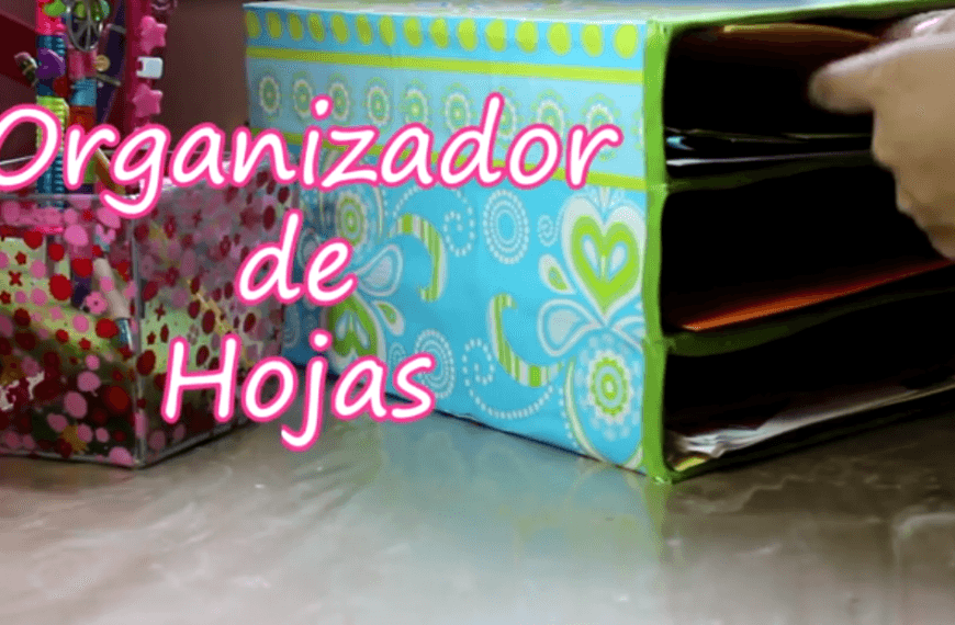 DIY: cómo hacer un organizador de hojas original con cajas de cereales