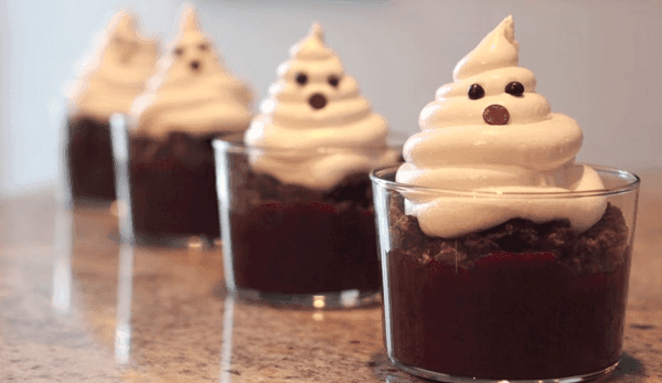 Vasos fantasmagóricos para Halloween