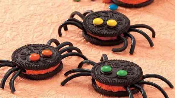 receta para halloween arañas de oreo