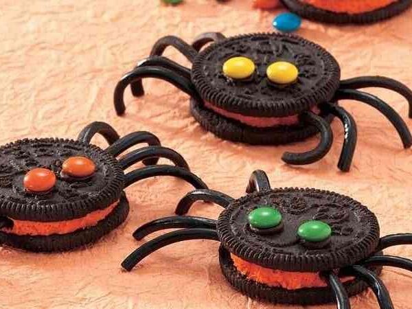 receta para halloween arañas de oreo