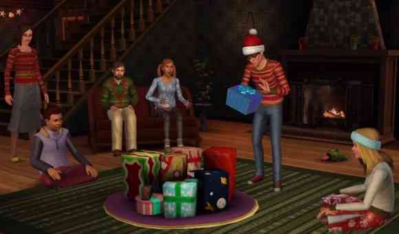 Decoración en Navidad con Los Sims