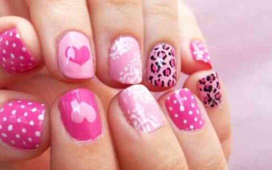 uñas san valentin