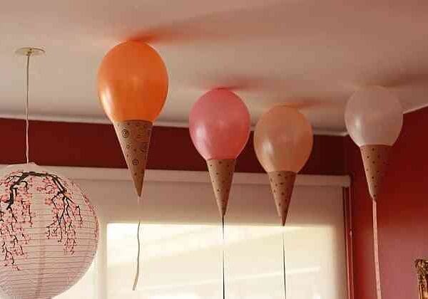 Decoración para fiestas infantiles con papel craft