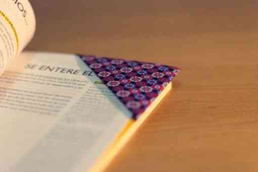 diy origami como hacer un marcapáginas con papel