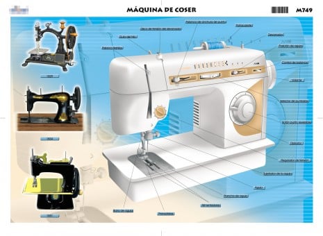 máquina de coser moderna
