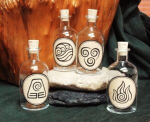 botellas de cristal pintadas