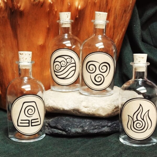 botellas de cristal pintadas