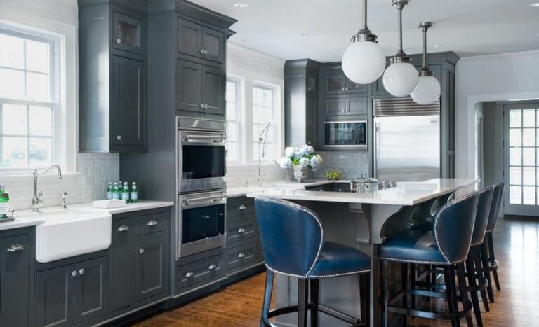 cocina en color gris