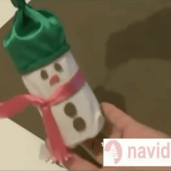 hacer un muñeco de nieve DIY