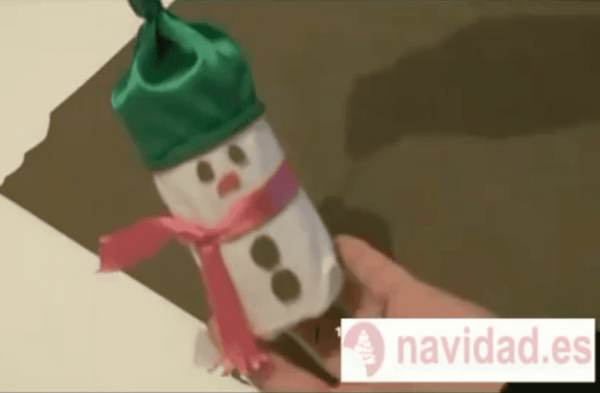 hacer un muñeco de nieve DIY