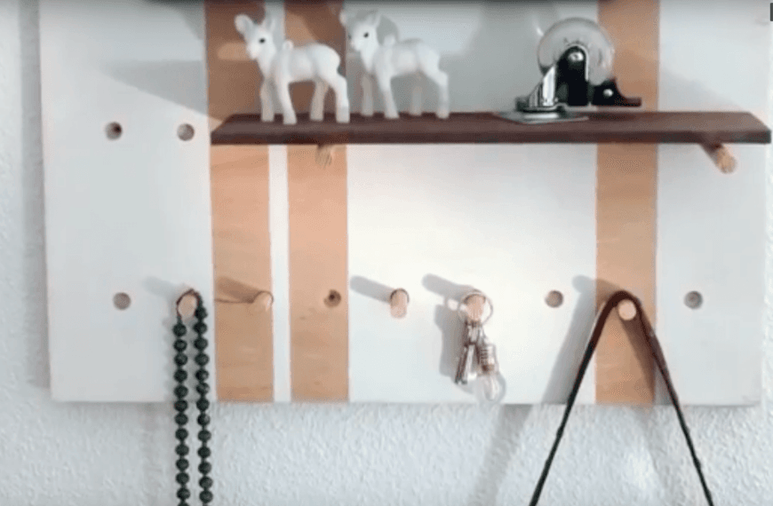 Como hacer una estantería para el recibidor