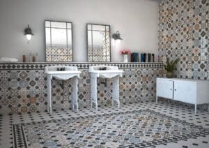 toque vintage al cuarto de baño