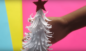 árbol de Navidad de papel