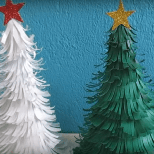 árbol de Navidad de papel
