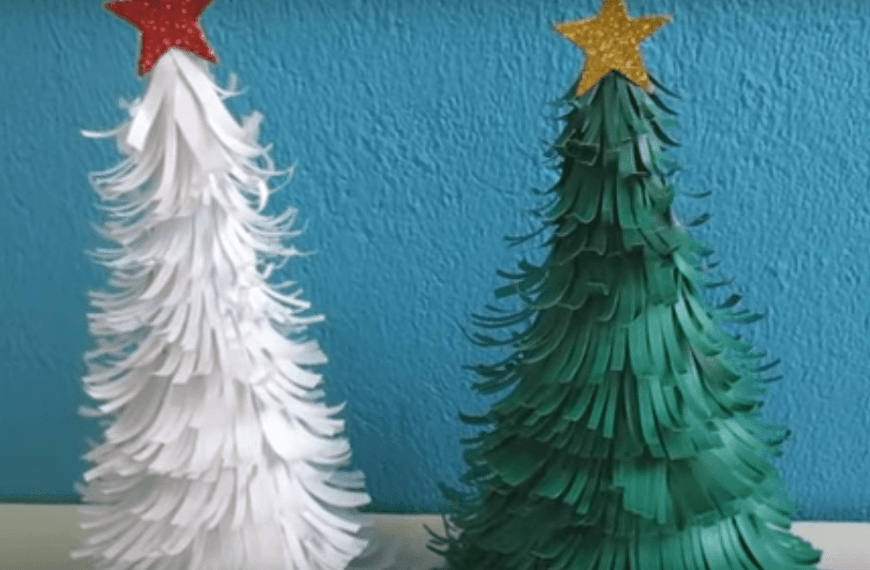 árbol de Navidad de papel
