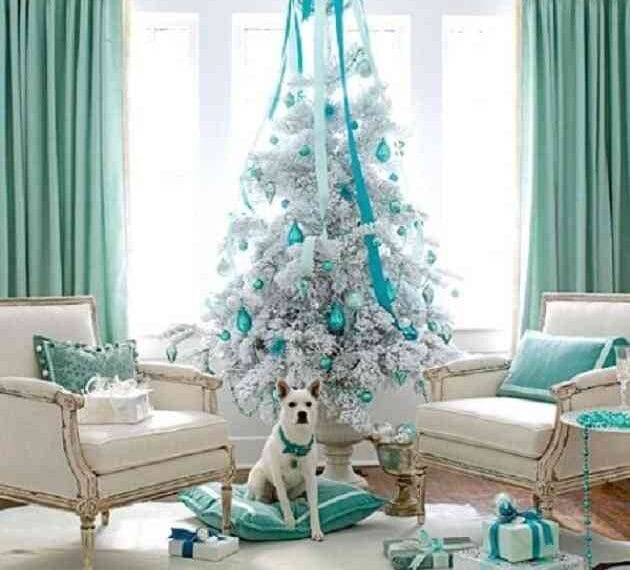 árbol navideño blanco