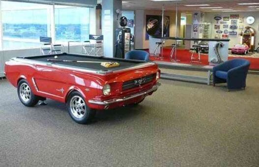 Decora tu hogar utilizando piezas para coches 10 mesa billar