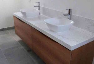 encimera bano marmol