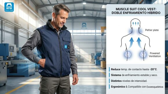 Healthy Suits revoluciona la seguridad laboral frente al calor extremo con el nuevo chaleco Muscle Suit Cool Vest